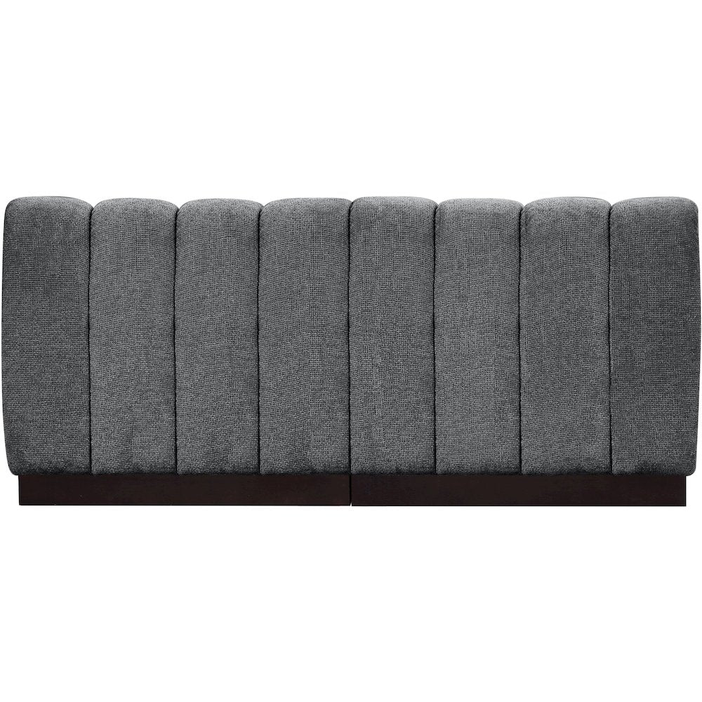 Quinn Grey Chenille Fabric Modular Sofa
