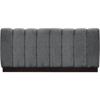 Quinn Grey Chenille Fabric Modular Sofa