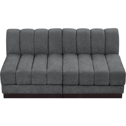 Quinn Grey Chenille Fabric Modular Sofa