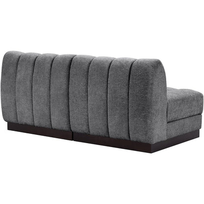 Quinn Grey Chenille Fabric Modular Sofa