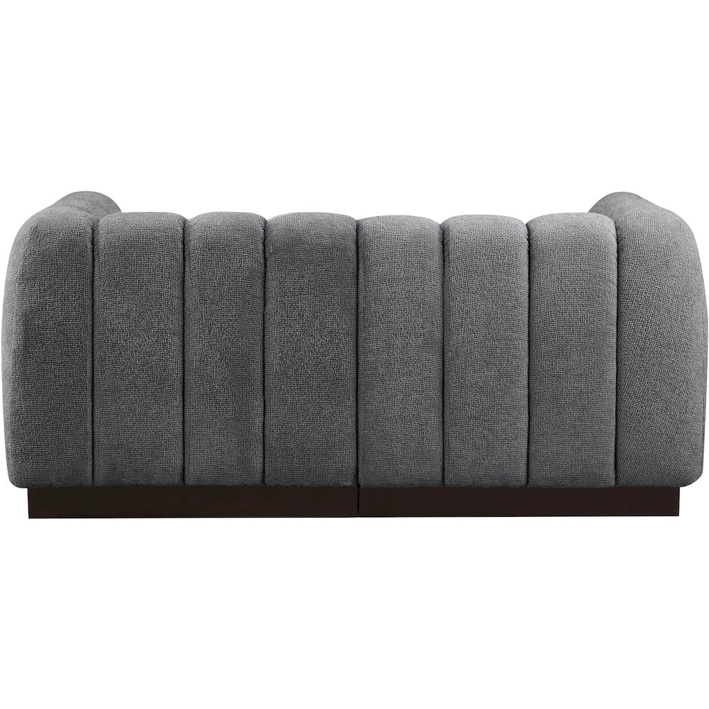 Quinn Grey Chenille Fabric Modular Sofa