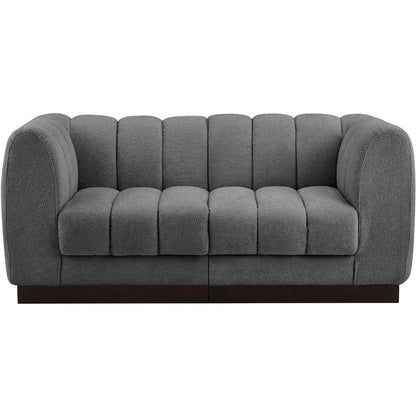 Quinn Grey Chenille Fabric Modular Sofa