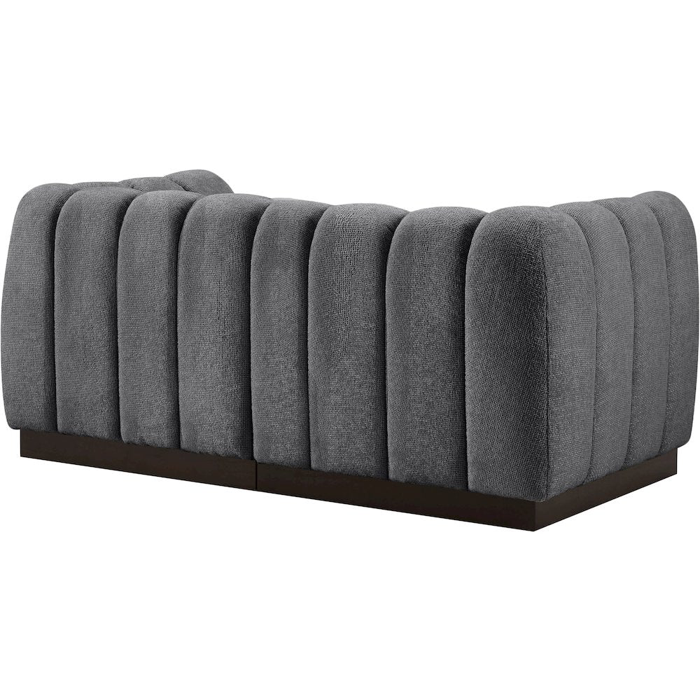 Quinn Grey Chenille Fabric Modular Sofa