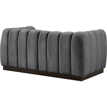 Quinn Grey Chenille Fabric Modular Sofa