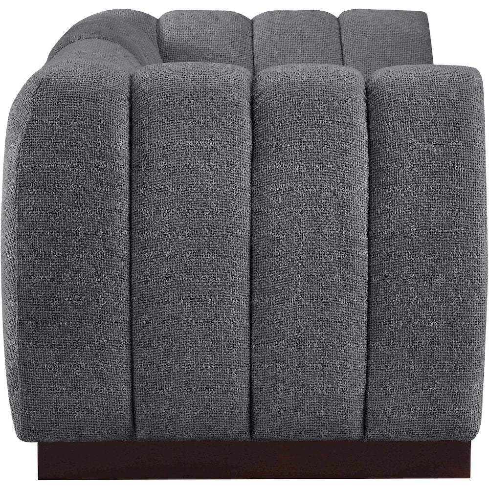 Quinn Grey Chenille Fabric Modular Sofa