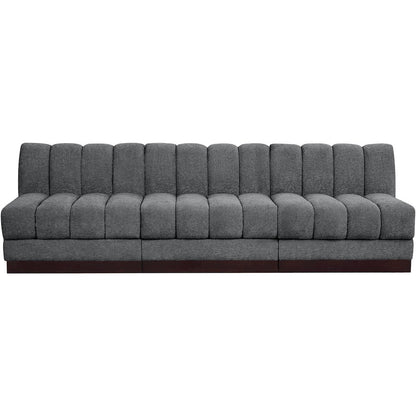 Quinn Grey Chenille Fabric Modular Sofa