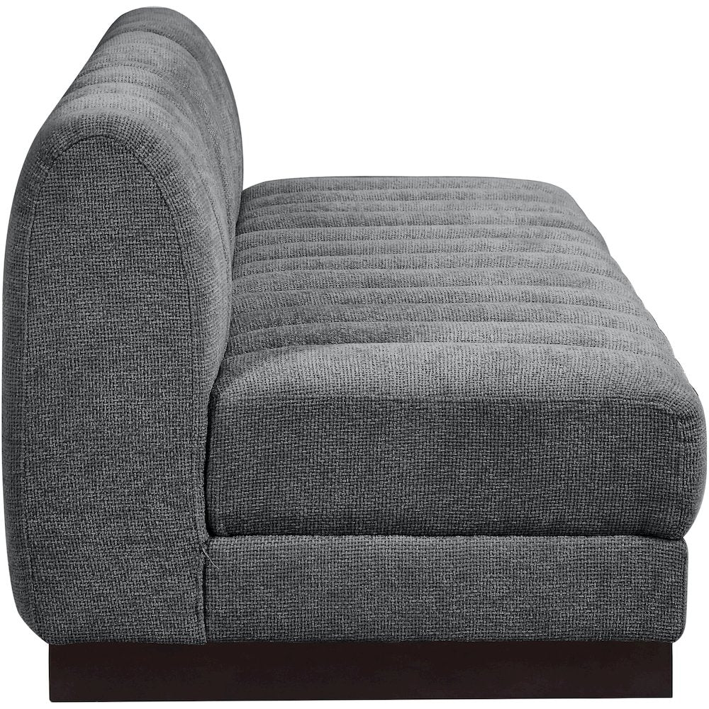 Quinn Grey Chenille Fabric Modular Sofa