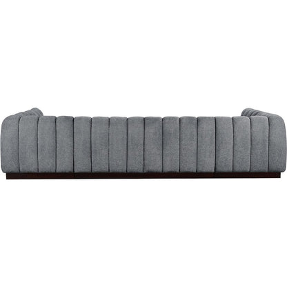 Quinn Grey Chenille Fabric Modular Sectional