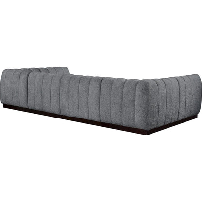 Quinn Grey Chenille Fabric Modular Sectional