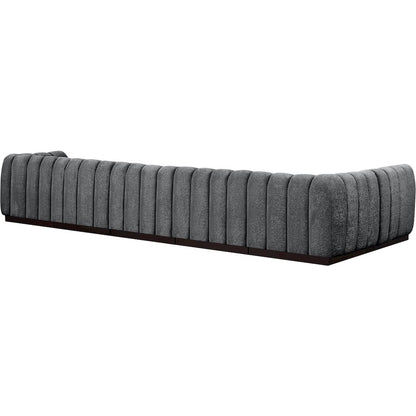 Quinn Grey Chenille Fabric Modular Sectional