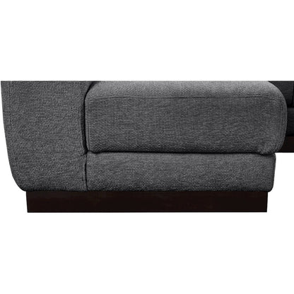 Quinn Grey Chenille Fabric Modular Sectional