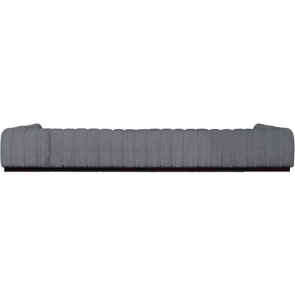 Quinn Grey Chenille Fabric Modular Sectional