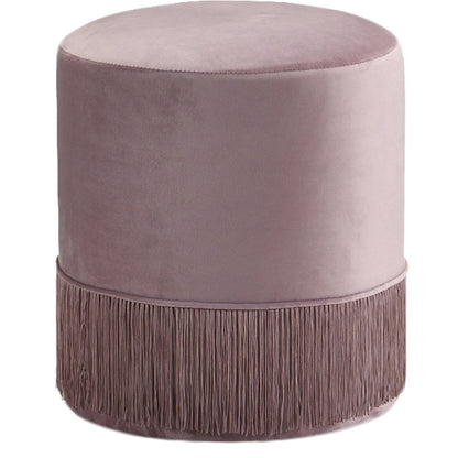 Teddy Pink Velvet Ottoman/Stool