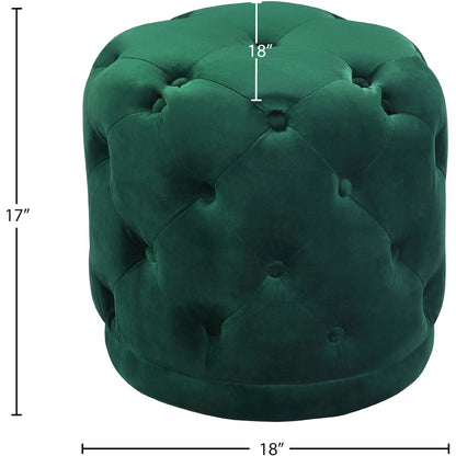 Harper Green Velvet Ottoman/Stool