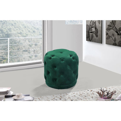 Harper Green Velvet Ottoman/Stool