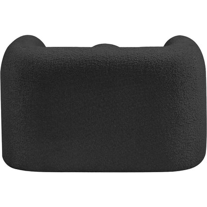 Emory Black Boucle Fabric Chair
