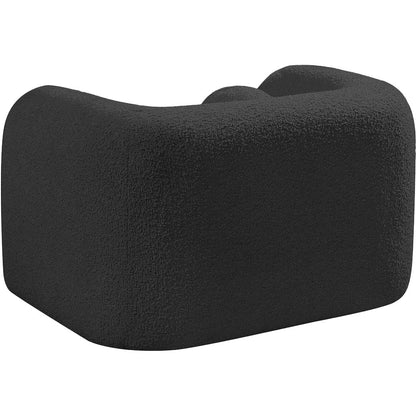 Emory Black Boucle Fabric Chair