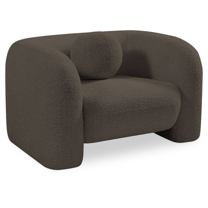 Emory Brown Boucle Fabric Chair