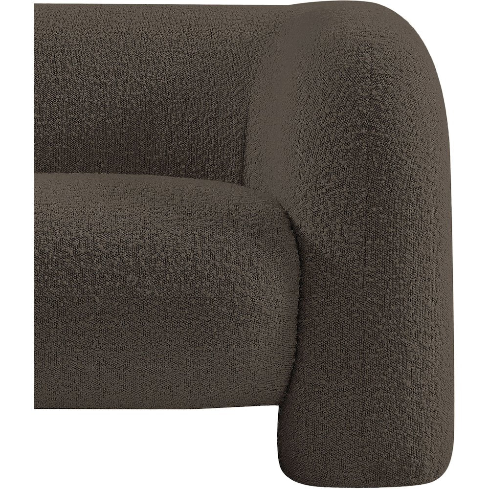Emory Brown Boucle Fabric Chair