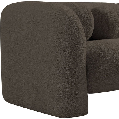 Emory Brown Boucle Fabric Chair