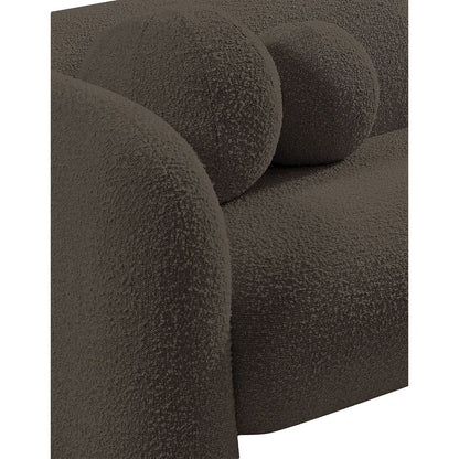 Emory Brown Boucle Fabric Chair