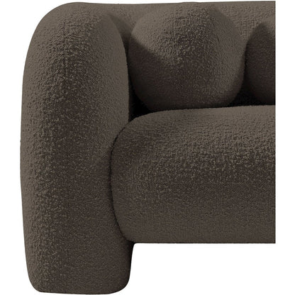 Emory Brown Boucle Fabric Chair