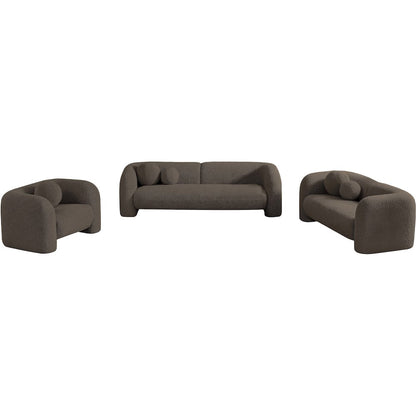 Emory Brown Boucle Fabric Chair