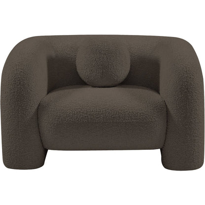 Emory Brown Boucle Fabric Chair