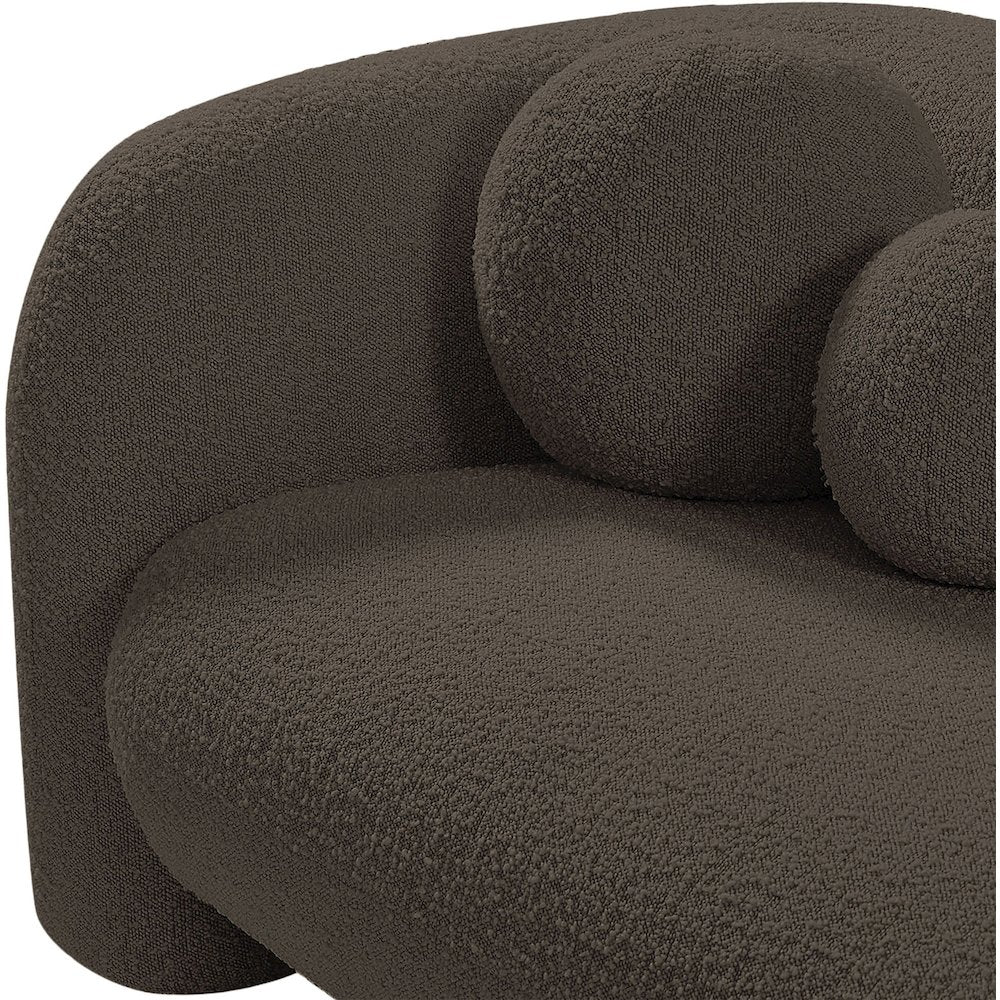 Emory Brown Boucle Fabric Chair