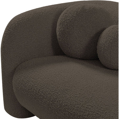 Emory Brown Boucle Fabric Chair