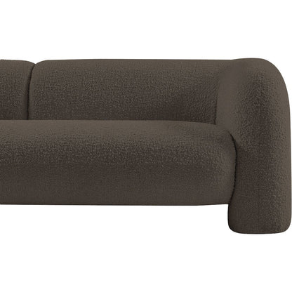 Emory Brown Boucle Fabric Sofa