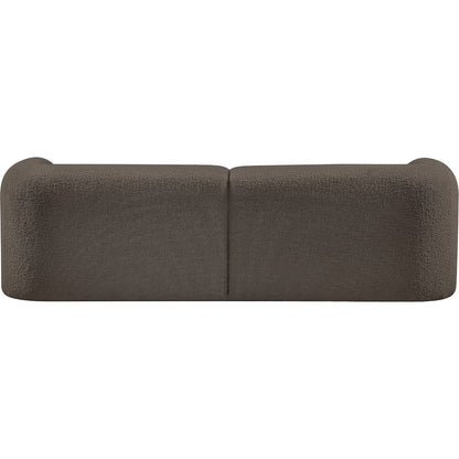 Emory Brown Boucle Fabric Sofa