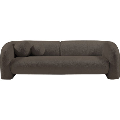 Emory Brown Boucle Fabric Sofa