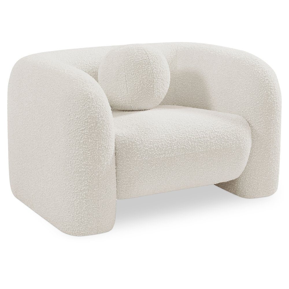 Emory Cream Boucle Fabric Chair