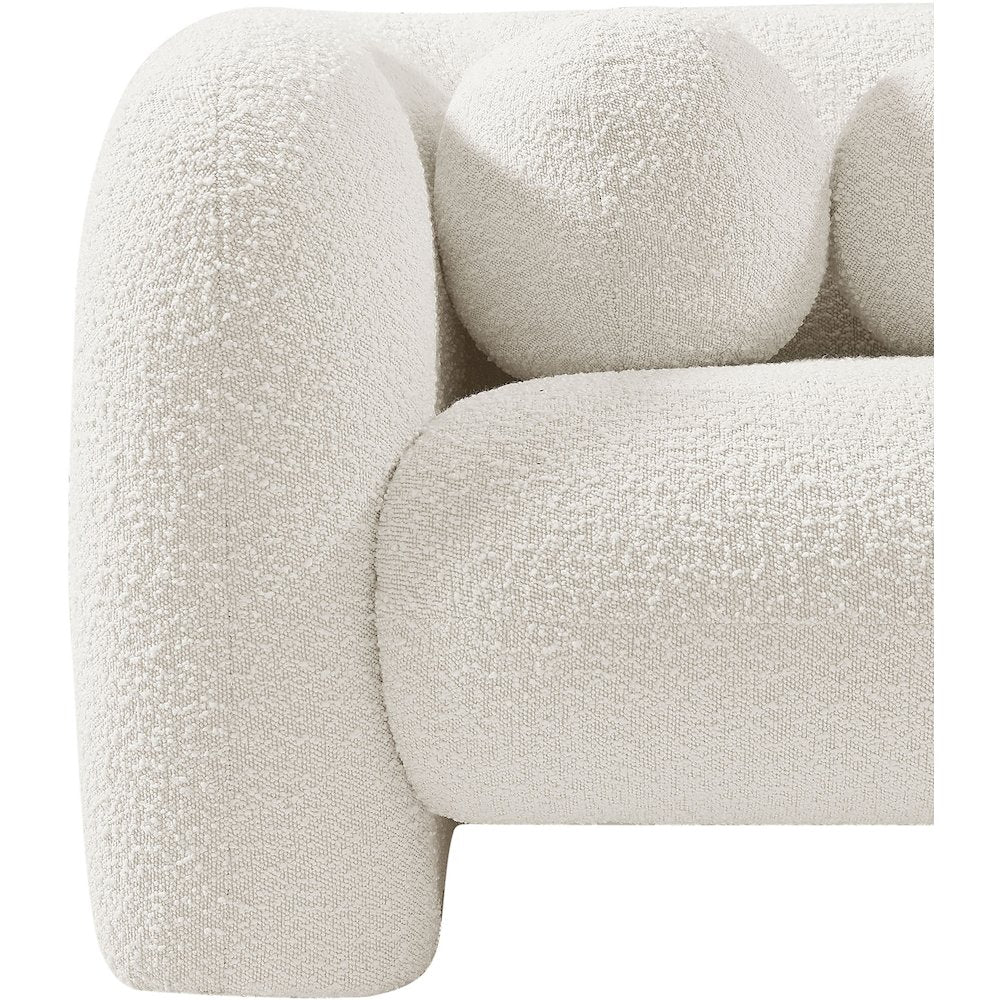 Emory Cream Boucle Fabric Chair