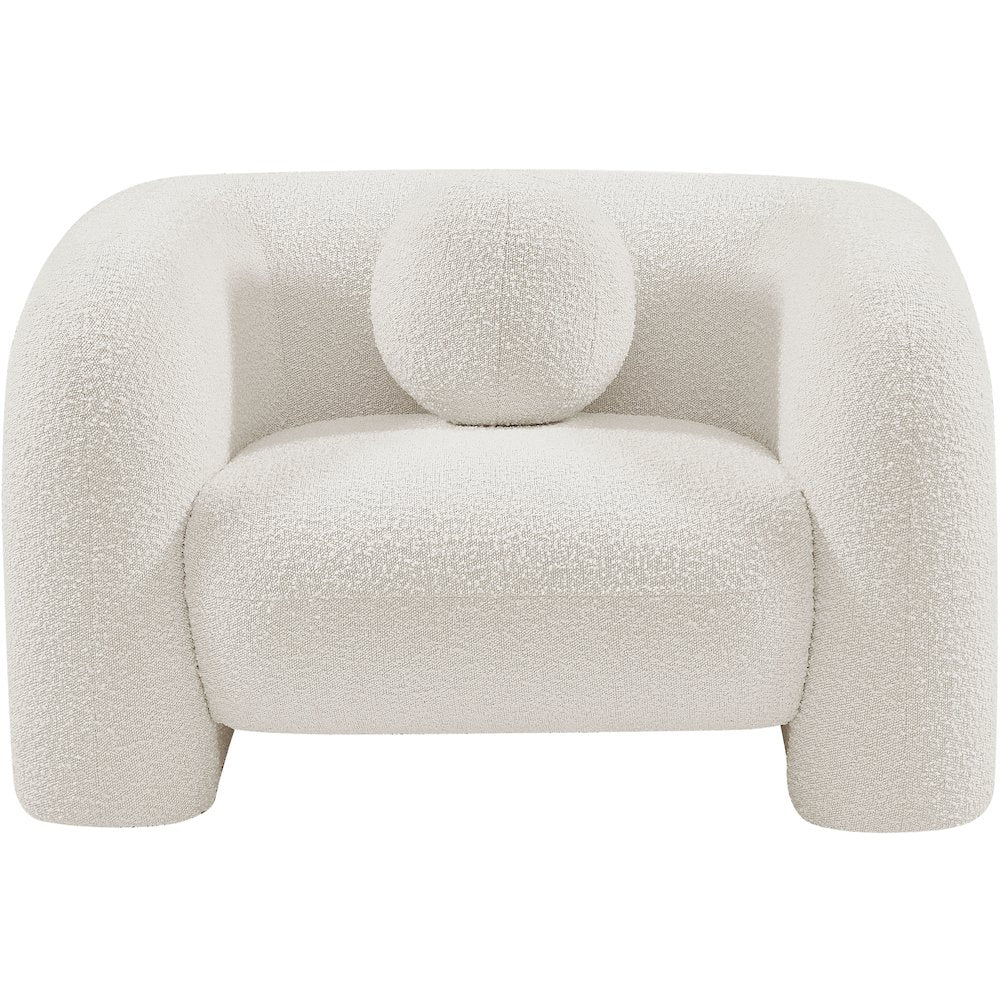 Emory Cream Boucle Fabric Chair