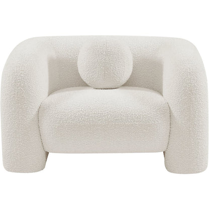 Emory Cream Boucle Fabric Chair