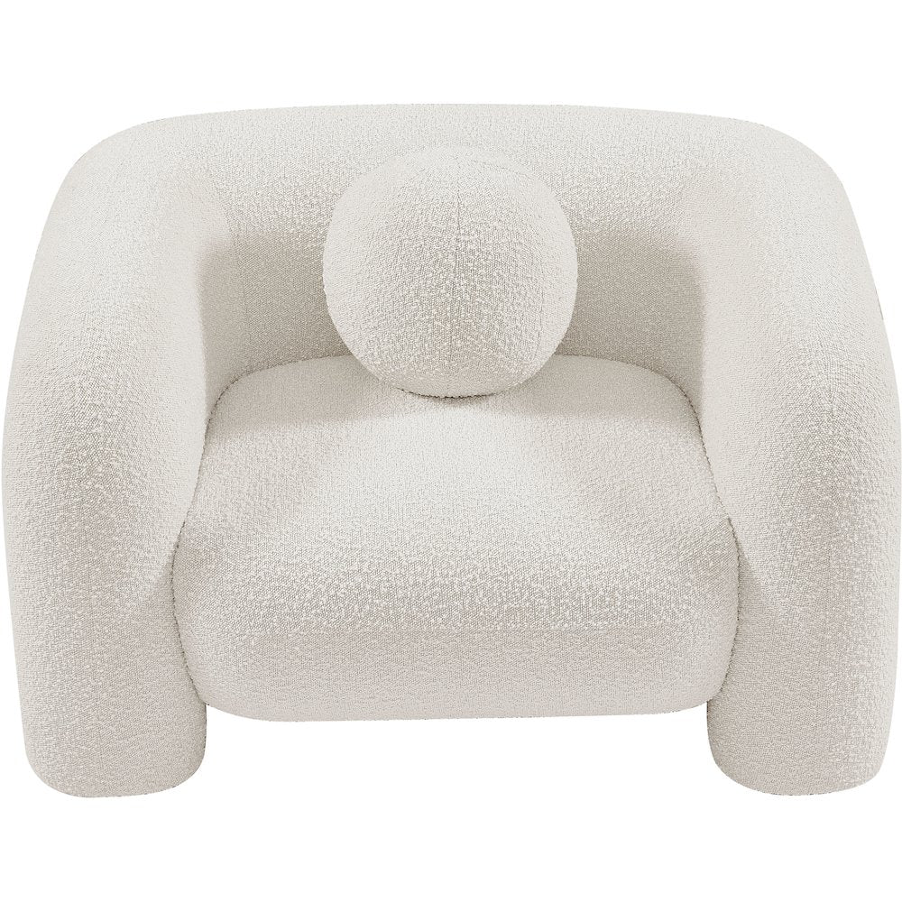 Emory Cream Boucle Fabric Chair