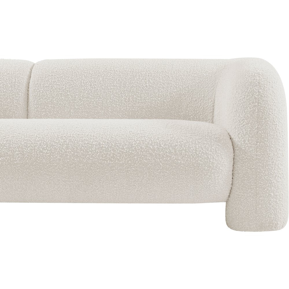 Emory Cream Boucle Fabric Sofa