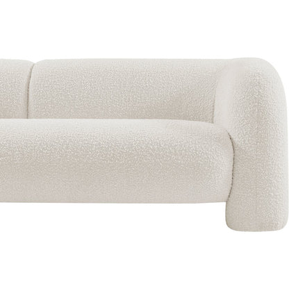 Emory Cream Boucle Fabric Sofa