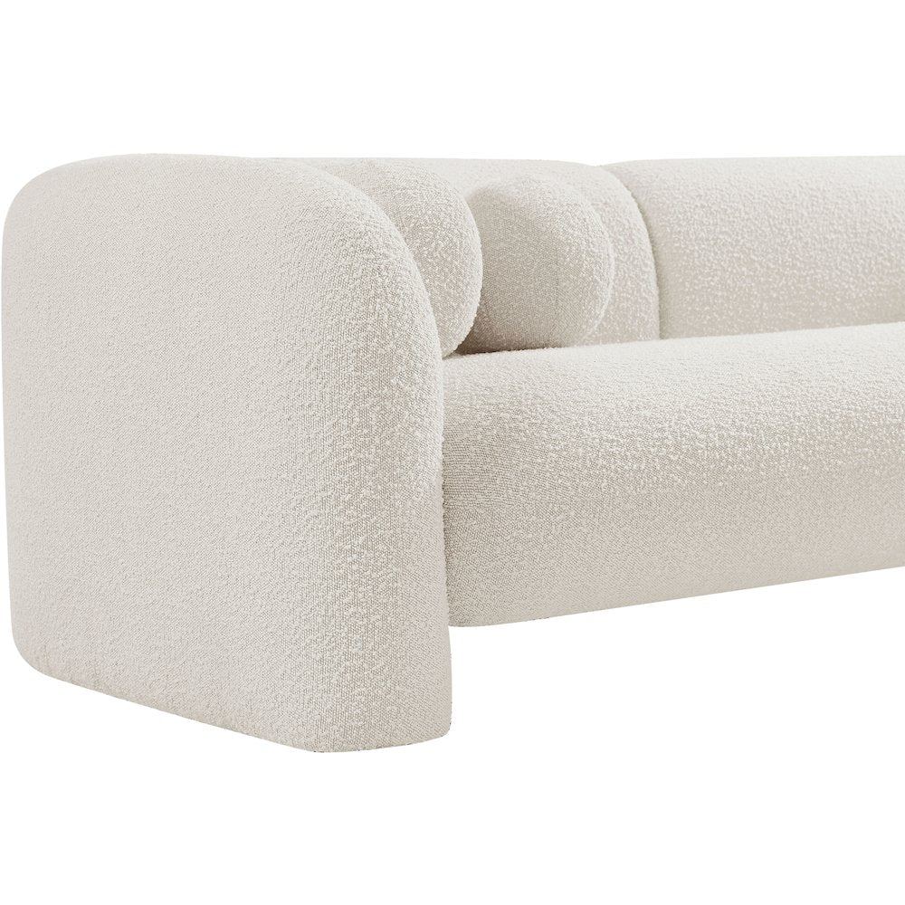 Emory Cream Boucle Fabric Sofa
