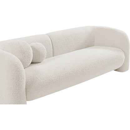 Emory Cream Boucle Fabric Sofa