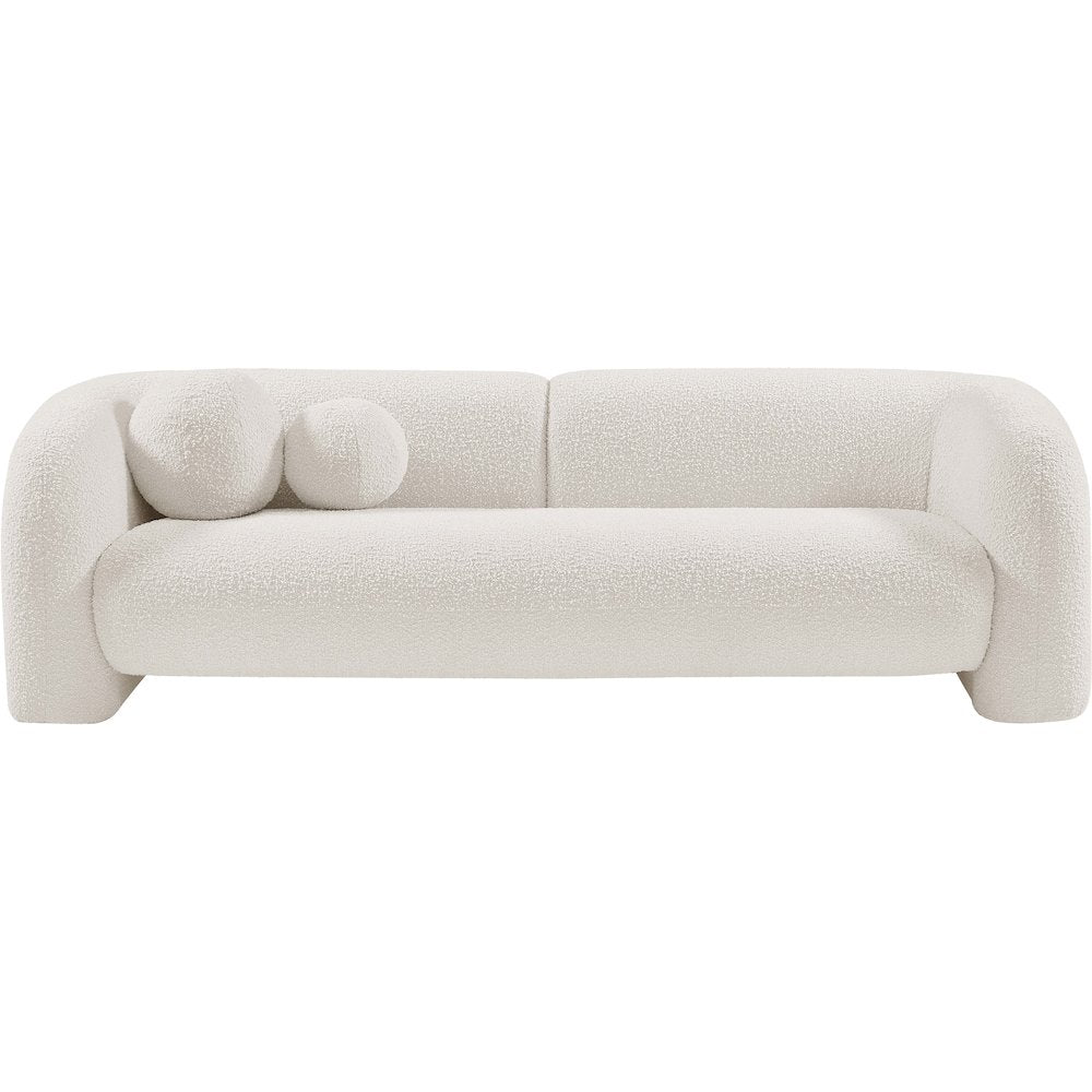 Emory Cream Boucle Fabric Sofa