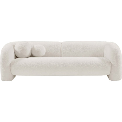 Emory Cream Boucle Fabric Sofa
