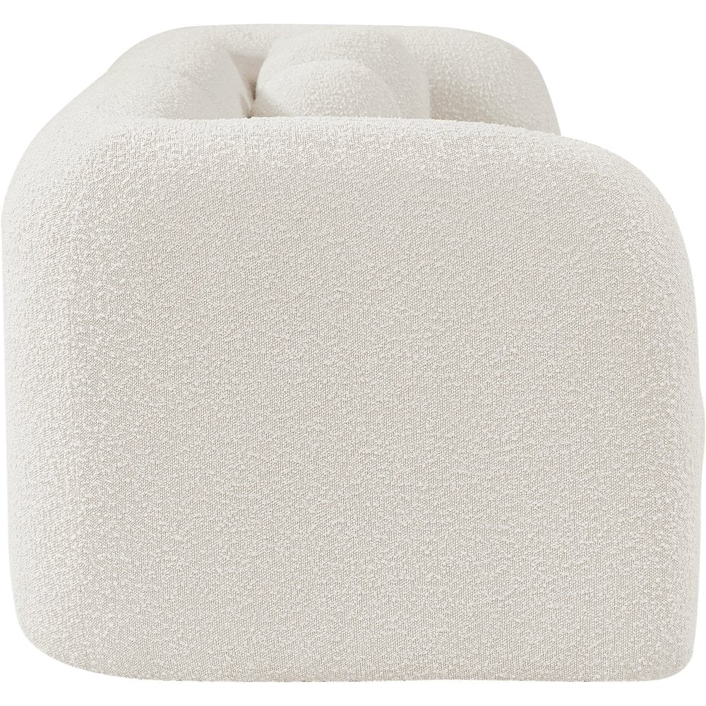 Emory Cream Boucle Fabric Sofa