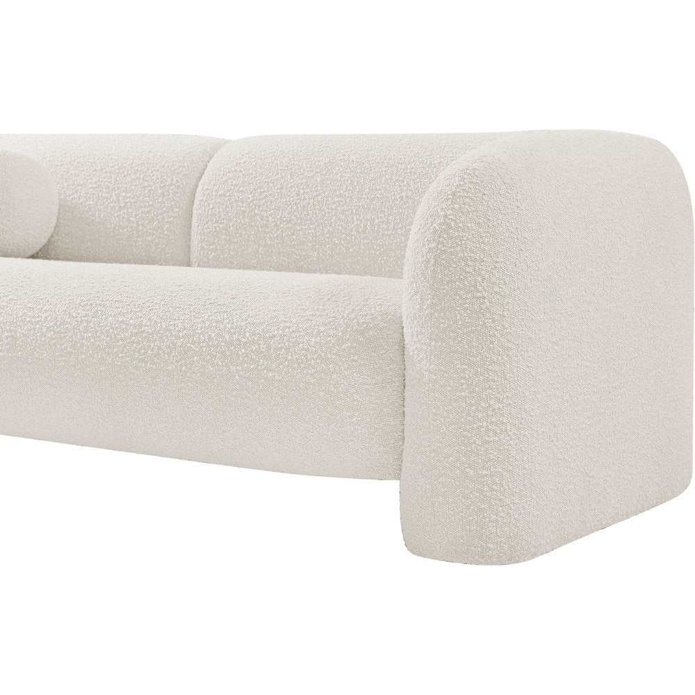 Emory Cream Boucle Fabric Sofa