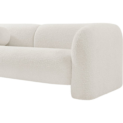 Emory Cream Boucle Fabric Sofa