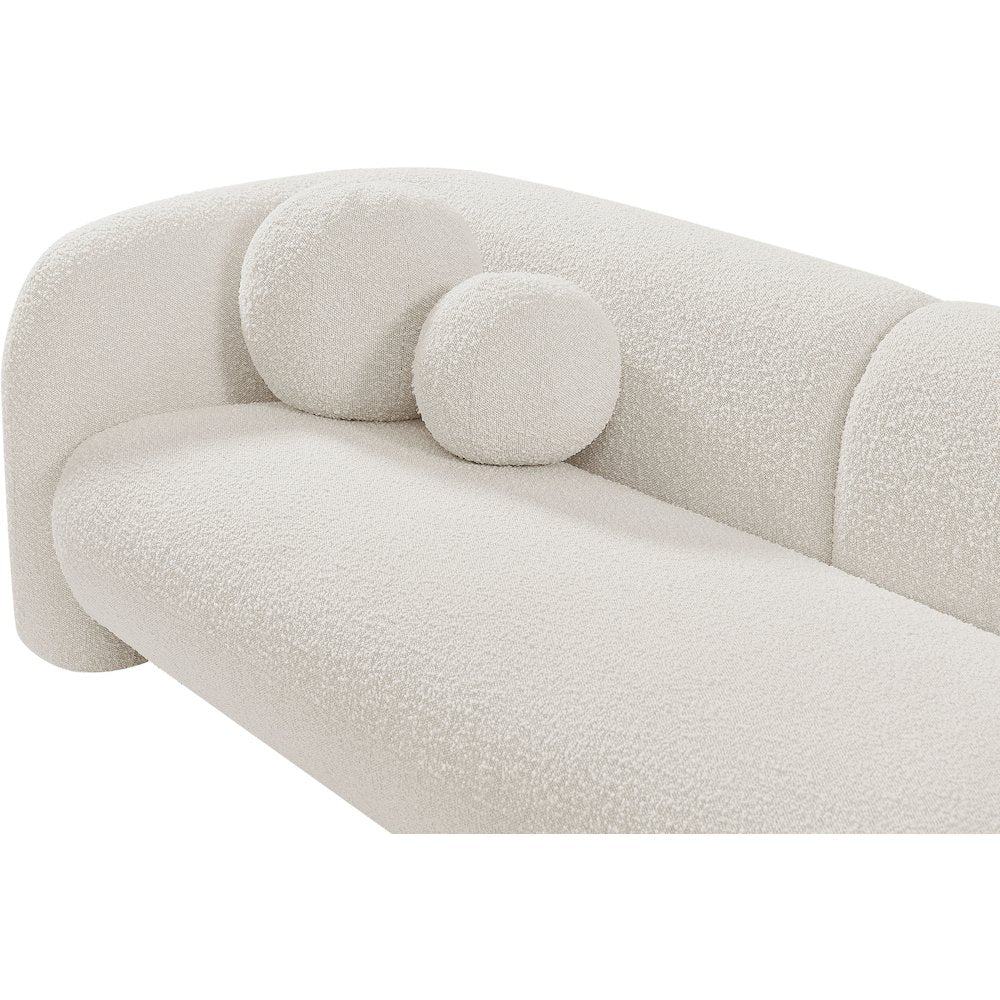 Emory Cream Boucle Fabric Sofa