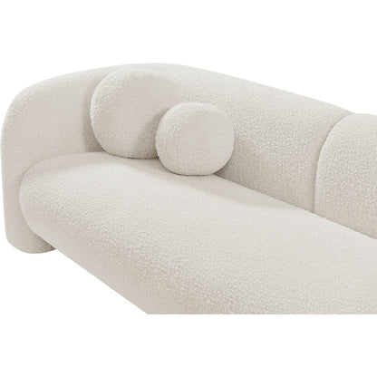 Emory Cream Boucle Fabric Sofa