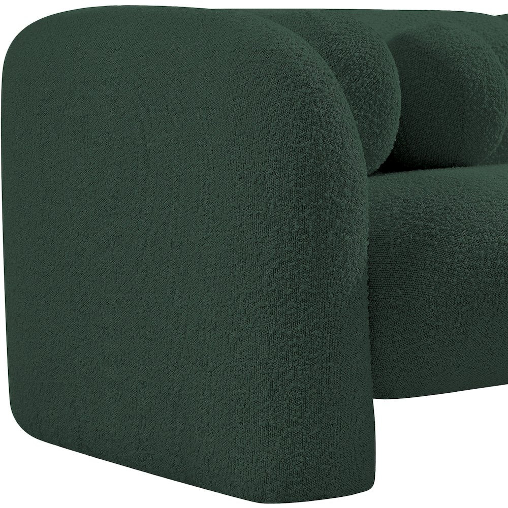 Emory Green Boucle Fabric Chair